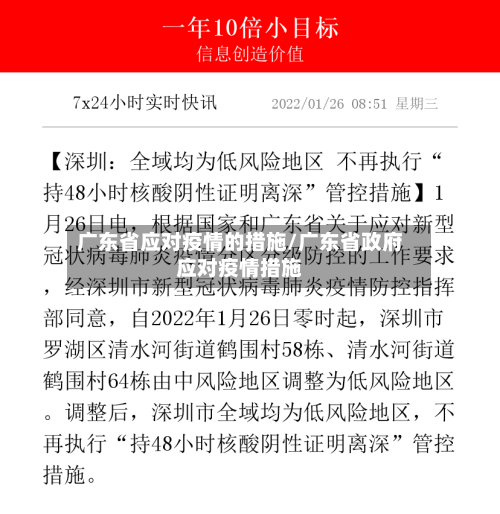 广东省应对疫情的措施/广东省政府应对疫情措施-第2张图片