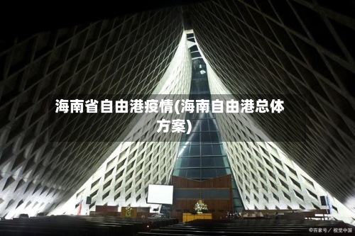 海南省自由港疫情(海南自由港总体方案)-第1张图片