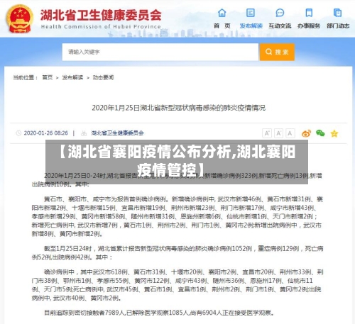 【湖北省襄阳疫情公布分析,湖北襄阳疫情管控】-第2张图片