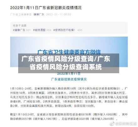 广东省疫情风险分级查询/广东省疫情风险分级查询系统-第2张图片