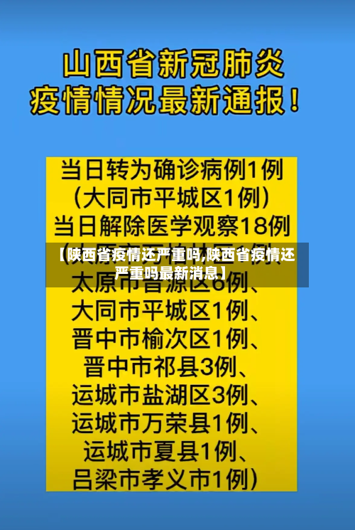 【陕西省疫情还严重吗,陕西省疫情还严重吗最新消息】-第1张图片