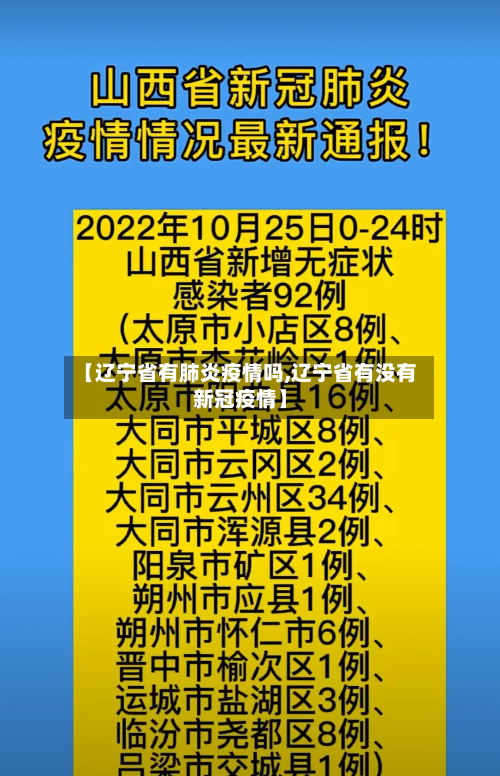 【辽宁省有肺炎疫情吗,辽宁省有没有新冠疫情】-第3张图片
