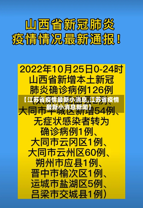 【江苏省疫情最新小消息,江苏省疫情最新小消息新闻】-第1张图片