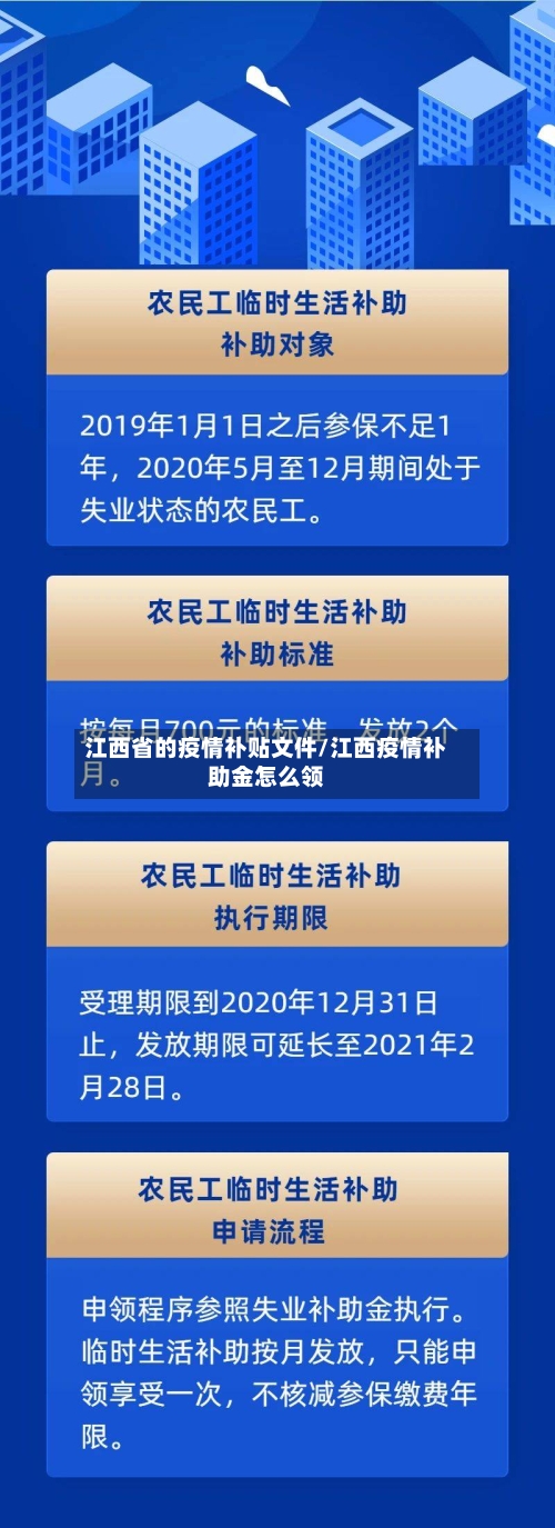 江西省的疫情补贴文件/江西疫情补助金怎么领-第2张图片