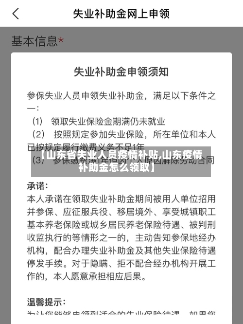 【山东省失业人员疫情补贴,山东疫情补助金怎么领取】-第1张图片