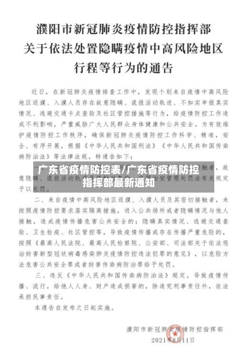 广东省疫情防控表/广东省疫情防控指挥部最新通知-第3张图片
