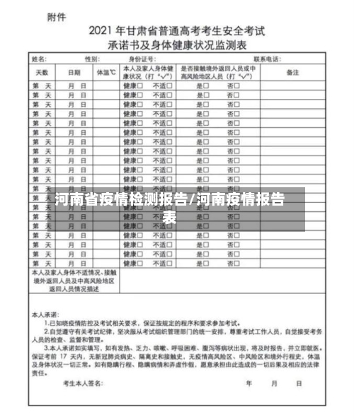河南省疫情检测报告/河南疫情报告表-第2张图片