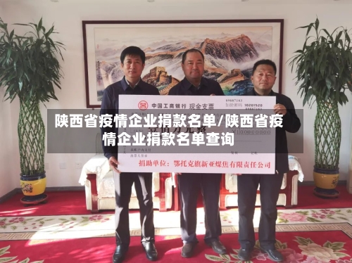 陕西省疫情企业捐款名单/陕西省疫情企业捐款名单查询-第2张图片