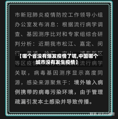 【哪个省没有爆发疫情了呢,中国哪个城市没有发生疫情】-第2张图片